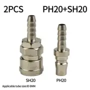 Hose Fittings Air Line Portable Quick Release Silver Coupler Connector
