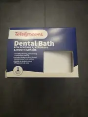 Walgreens-Denture-Retainer and Mouth guard Dental Bath Case ~NEW~