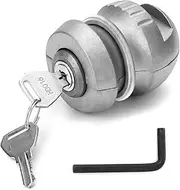 QWORK® Caravan Hitch Lock, Trailer Hitch Lock, Zinc Alloy, Universal Trailer Lock, Anti-theft Locking Device