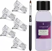 Slip Solution Poly Nail 30 ml Poly Nails Liquid Set Nail Extension Gel Solution Polyacrylic Slip Solution Slip Solution Set