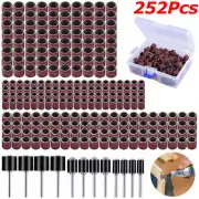 252Pcs Mini Rotary Tool Accessories Kit Grinder Bit Sanding Drum for Dremel AU
