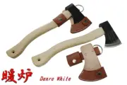 Kanetsune Knives Seki Japan KB-158 Danro White Oak Wood Handle Hatchet Axe