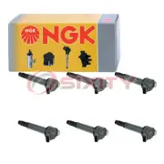6 pc NGK Ignition Coils for 2018 Lexus RX450hL 3.5L V6 Spark Plug Wire Boot gh