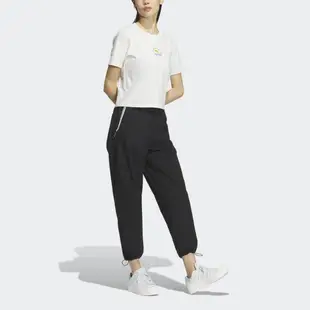 Adidas OD Tee 1 [IK8611] 女 短袖 上衣 T恤 短版 運動 休閒 日出 插畫 戶外風 穿搭 白