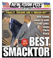 Will Smith Chris Rock Jada Smack Punch Oscars Academy Awards St Peter’s New