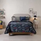 DINOSAURS BLANKET WITH SHERPA SOFTY THICK & WARM FULL GLOW IN THE DARKNESS