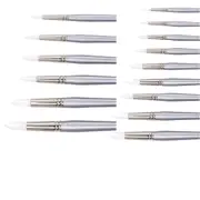 Jasart Taklon Round Brush (White) - Size 1