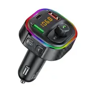 FM Transmitter Bluetooth Car Adapter, Fast Charging 48W (PD30W & 18W), Dual M...