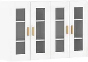 Wall Mounted Cabinets 2 pcs White Engineered Wood vidaXL