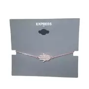 Express Women's Hamsa Rose Gold Plated Rhinestone Bracelet NWT