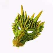 Halloween Carnival Party PU Foam 3D Animal Dragon Mask Green dragon mask