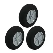 3pcs RC Aircraft DIY Plastic Hub Sponge Spoke Wheel Tire 85x24mm