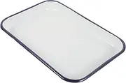 HAKIDZEL enamel baking pan enamel pie pans pancake baking tray dish enamel baking tray enamel roasting tin pizza oven pan lasagna pan oven baking pans enamel cookware cheese rectangle white