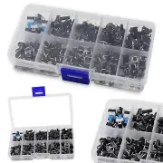 180PCS Tactile Push Button Mini Momentary Tact Assortment 10 Values