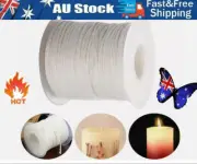 60M/Roll Braid Candle Wicks Candle Making Spool of Cotton Square Wick Core BP
