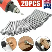 20Pcs Diamond Burr Bits Drill Set Rotary Multi Tool Accessories Set For Dremel