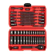 1/4" Drive Socket Set & Nut Driver Set 44PCS, 1/4-Inch Sockets Deep&Shallow M...