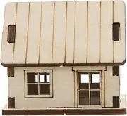 CIMAXIC Miniature House Miniature Model Mini Decorations Clothes Log Cabin Models Model House Models Chew Mini House Miniature Clothes Mini Boxing Balls Khaki Wooden