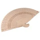 Unisex Decoration Travel Folding Fan Print Flower Wooden Bamboo Hand Held