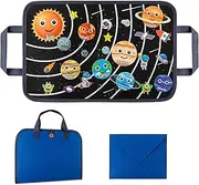 25Pcs Outer Space Travel Felt-Board Story Set Portable Felt Board Solar System Universe Storytelling Planets Astronaut Galaxy Themed Preschool Early Learning Interactive Play Kit for Toddlers