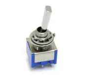 (1) Chrome ON-ON-ON 3-way DPDT Mini Toggle Switch for Guitar/Bass EP-0080-010