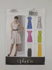 Vogue Sewing Pattern 8667 V8667 Misses Lined Dress Pattern Size 8-14 NEW