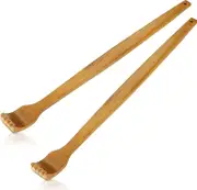 Wooden Back Scratcher Hand Held Manual Back Massager Long Back Scratcher For Instant Relief From