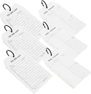 HAPINARY 6Pcs Loose Leaf Notepad Portable Daily Planner Memo Pad for Office School and Home Use for Students Teachers and Professionals to Organize Tasks and Plans