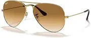 [Ray-Ban] Aviator Non Polarised Sunglasses, RB3025, Arista Gold & Light Brown, 58mm