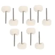 10Pack Fine Wool 1/8" Shank Soft Polishing Brush Buffing Wheel Rotary Tool M