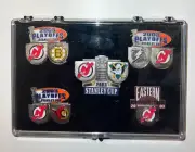 NJ Devils 2003 Stanley Cup Champions 5 Pin Box Set Brodeur Stevens