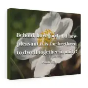 Psalm 13:31 Dwell Together In Unity Bible Verse Canvas Christia