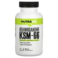 在飛比找iHerb優惠-[iHerb] NutraBio 南非醉茄 KSM-66，6