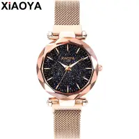 在飛比找蝦皮購物優惠-Xiaoya 女士手錶 1298 星空磁鐵扣閃耀
