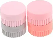 SHERCHPRY 4pcs Portable Silicone Travel Jars Empty Lotion Can Multifunctional Organizer for Powders Pills Lotions Jewelry Storage for Travel Accessories and Toiletries