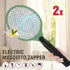 2X Electric Bug Zapper Tennis Racket Mosquito Fly Swatter Insects Handheld