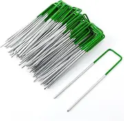 MOBI OUTDOOR 200 PCS U Pins for Artificial Grass Turf - 15CM Galvanized Steel Pegs Staple for Securing Fake Lawn Carpet Indoor Outdoor