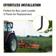 Box Blade Shank, 46.4cm Scarifier Shank, 4 Holes Box Scraper Shank, Ripper Shank with Removable Tapered Teeth and Pins, Adjustable Shanks Assembly for Replacement, Digging, Plowing, 5PCS