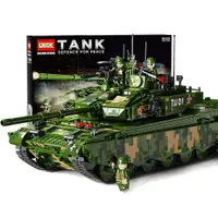 在飛比找ETMall東森購物網優惠-中國積木軍事系列99式主戰虎式坦克模型兒童拼裝益智玩具男孩禮