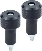 Motorcycle Bar End Plugs - 2X Alloy Anti Vibration Handlebar End Grips | Motorcycle Grips Ends Replacement, Handle Bar Slider Caps Weight Plugs for Most Motorbike