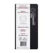 Black Upward University Cover Week to View 2024 Functional Pocket Planner Diary