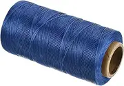 uxcell Waxed Thread,197 Yard 1mm 210D Flat Wax Thread Polyester Waxed String for Leather Sewing Hand Weaving Book Binding Home Decoration,Gem Blue