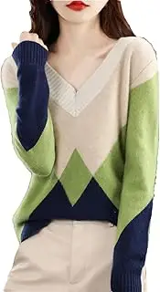 [Generic] Merino Wool Pullovers Women Sweater Cashmere Knitwears Sweater V-Neck Knit Jumper Tops Clothes Streewear