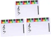 Operitacx Music Teaching Boards 3pcs Reusable Erasable Whiteboard for Piano Lessons Home School