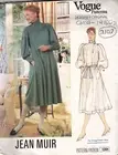 1980s Vintage VOGUE Sewing Pattern B34” DRESS (2102) By Jean Muir Vogue 1201