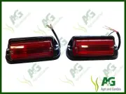 Rear Mudguard Lamps suits Massey Ferguson 135 148 165 Black Type (Pair)