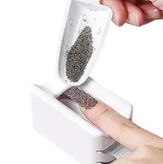 Nail Dip Powder Recycling Tray System, French Tip Dip Powder Tray with Scoops and Funnel, Dipping Nail A-rt Manicure Accessories Makeup Tool Dip Nail Powder Glitter Saver Container Holder