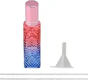 CHGCRAFT 1Set Small Alcohol Lamp Glass Alcohol Burner Lamp with Cotton Cord Wick Heating Bottle for Household Camping Tea Coffee Making