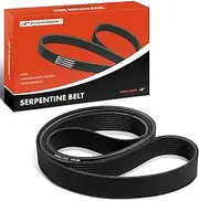 A-Premium Engine Serpentine Drive Belt Compatible with Freightliner FL50 2002, MT45 MT55 2007, XC 2002-2005, XC Formed Raised Rail 2005 & Volvo ACL, VN, VNL, VNM, WX & White/GMC WX, WXLL, WXLM, WXR