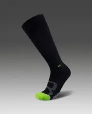 2XU Unisex Compression Socks For Recovery- Black/Grey GREAT BARGAIN |